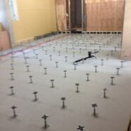 13.アークテック新目黒ショールーム情報3 床施工風景その１NEWS FROM THE SITE　１